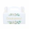 Pudełko Na Ciasto Dziękujemy Kwiaty Zieleń [20op]